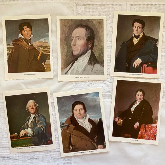 Other - 6 gummed prints of Ingres portraits
